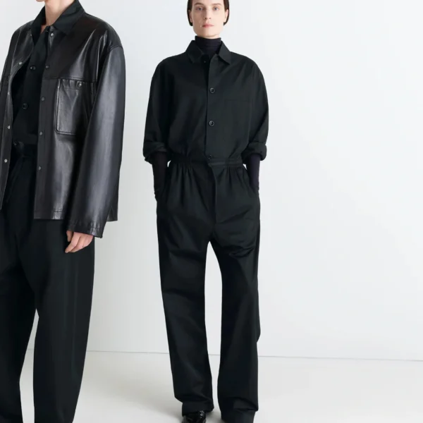 Lemaire Pyjama Pants in Cotton Satin - Loungewear - Parisian Minimalist Luxury at Coveti