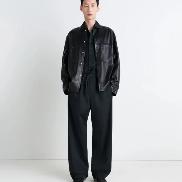 Lemaire Pyjama Pants in Cotton Satin - Loungewear - Parisian Minimalist Luxury at Coveti