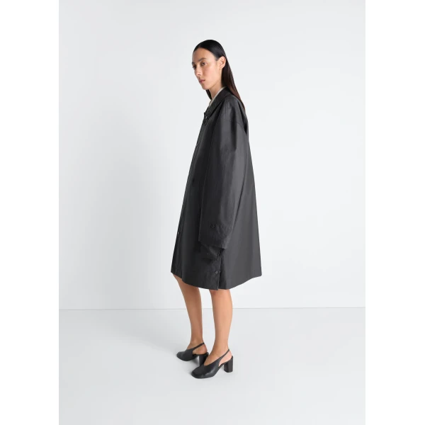 Lemaire Raincoat in Resinated Cotton Coat, view 6