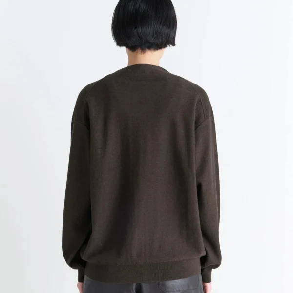 Lemaire Relaxed Twisted Cardigan in Merino Blend - Knitwear - Parisian Minimalist Luxury at Coveti