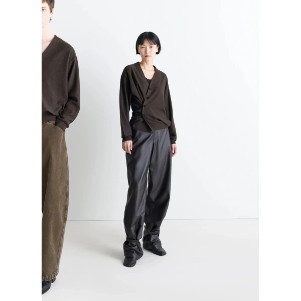 Lemaire Relaxed Twisted Cardigan in Merino Blend, view 3