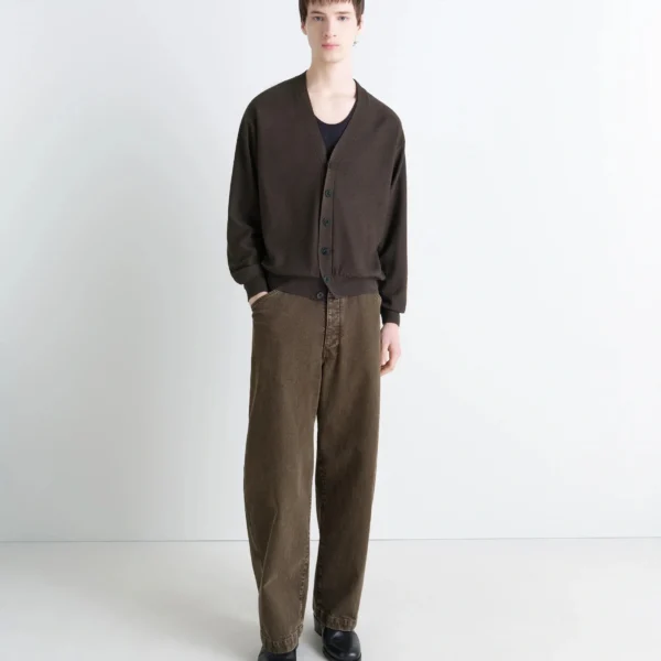 Lemaire Relaxed Twisted Cardigan in Merino Blend - Knitwear - Parisian Minimalist Luxury at Coveti