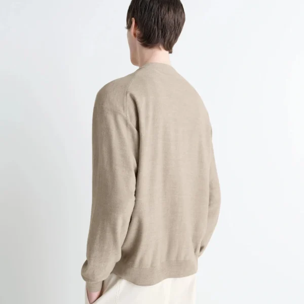 Lemaire Relaxed Twisted Cardigan in Merino Blend - Knitwear - Parisian Minimalist Luxury at Coveti