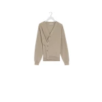 Lemaire Relaxed Twisted Cardigan in Merino Blend - Knitwear - Parisian Minimalist Luxury at Coveti