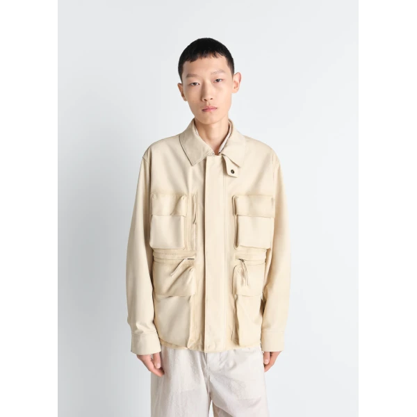 Lemaire Reporter Jacket in Nubuck, view 3