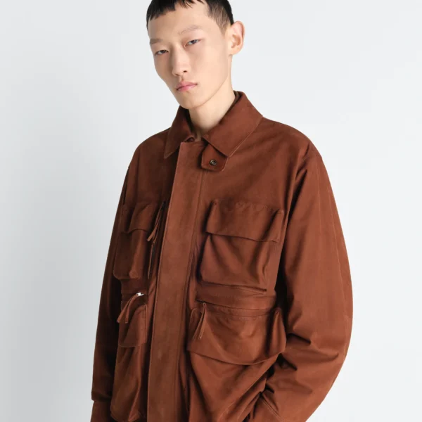Lemaire Reporter Jacket in Nubuck - Jackets - Parisian Minimalist Luxury at Coveti