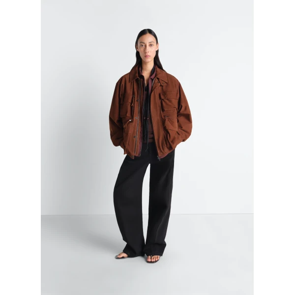 Lemaire Reporter Jacket in Nubuck, view 4