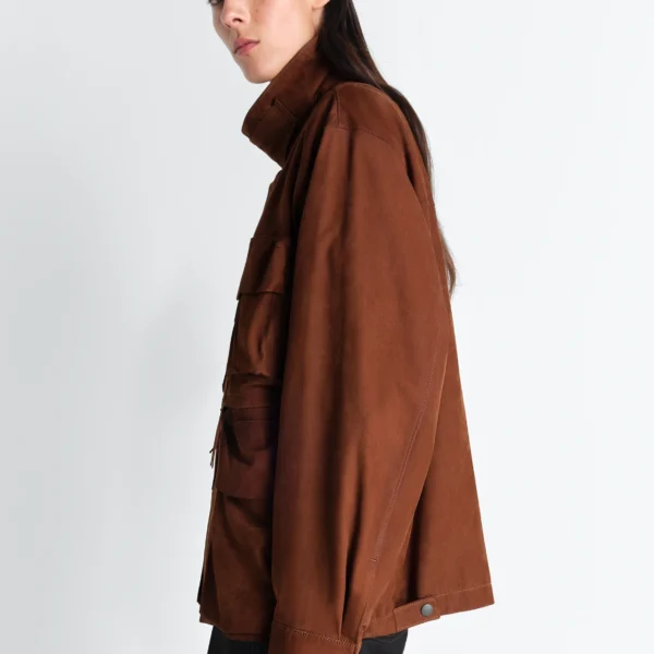 Lemaire Reporter Jacket in Nubuck - Jackets - Parisian Minimalist Luxury at Coveti
