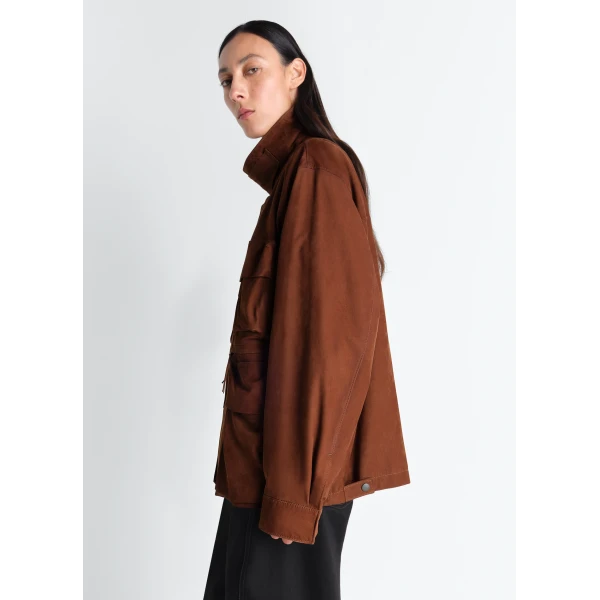 Lemaire Reporter Jacket in Nubuck, view 6