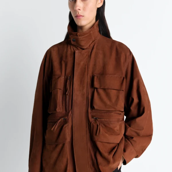 Lemaire Reporter Jacket in Nubuck - Jackets - Parisian Minimalist Luxury at Coveti