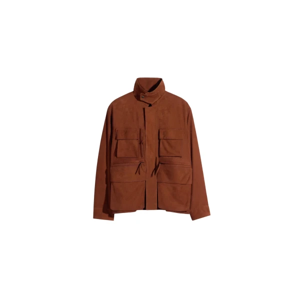 Lemaire Reporter Jacket in Nubuck - Jackets - Parisian Minimalist Luxury at Coveti