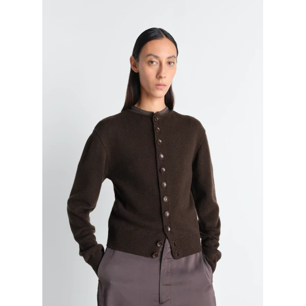Lemaire Reversible Buttoned Sweater in Cashmere Wool, view 3
