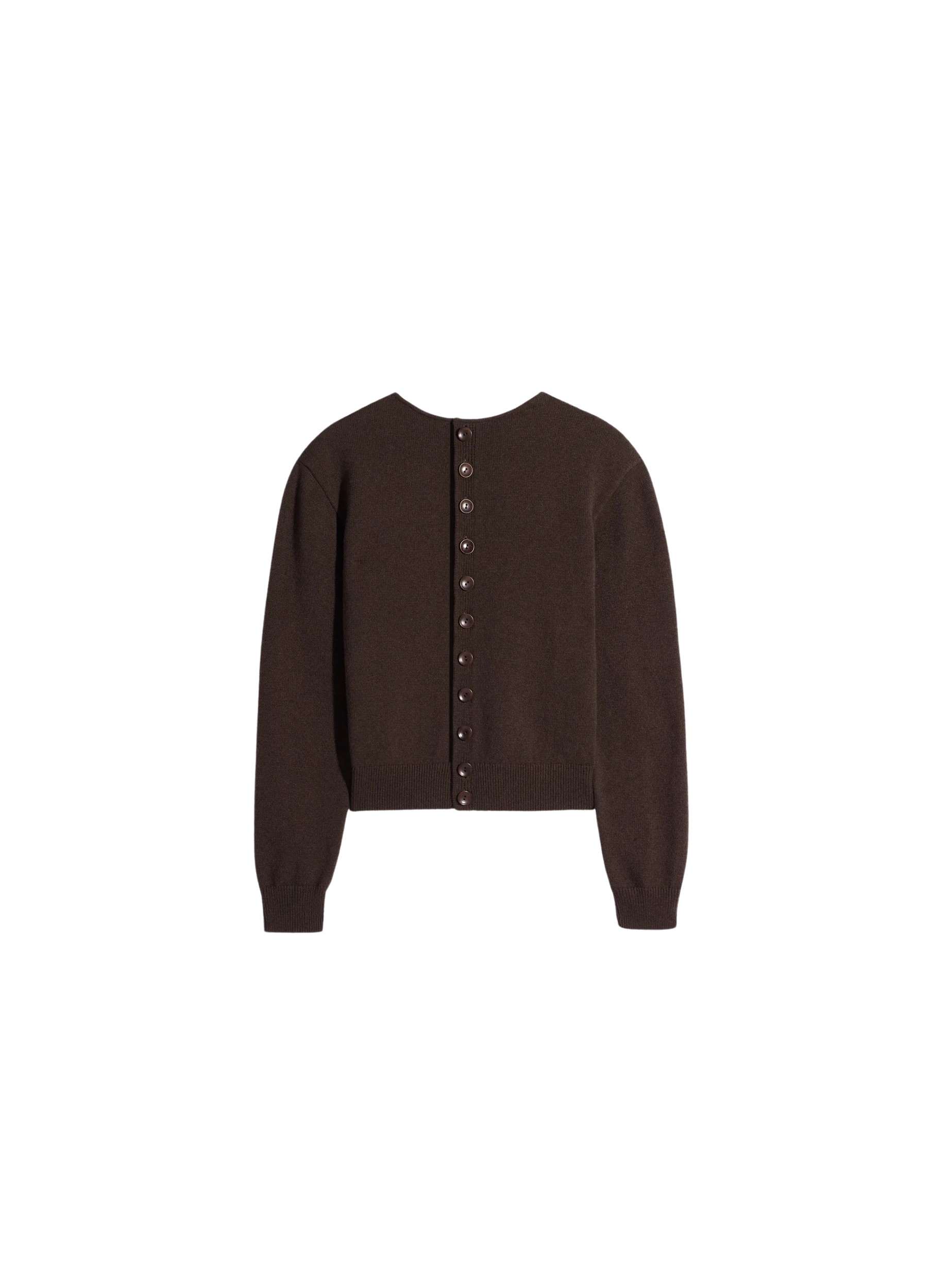 Lemaire Reversible Buttoned Sweater in Cashmere Wool - Knitwear - Parisian Minimalist Luxury at Coveti