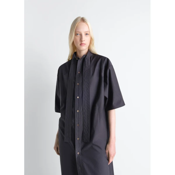 Lemaire Reversible Tube Dress in Washed Cotton Silk, view 2