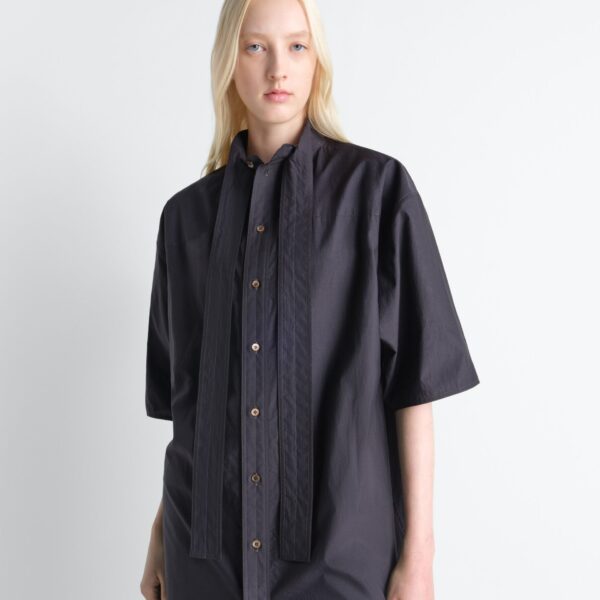 Lemaire Reversible Tube Dress in Washed Cotton Silk - Dresses - Parisian Minimalist Luxury at Coveti