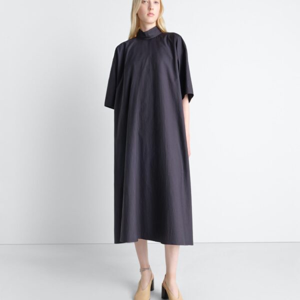 Lemaire Reversible Tube Dress in Washed Cotton Silk - Dresses - Parisian Minimalist Luxury at Coveti