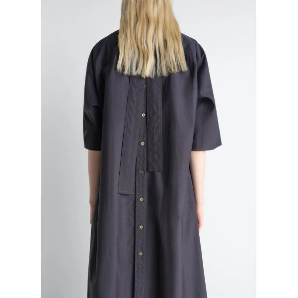 Lemaire Reversible Tube Dress in Washed Cotton Silk, view 6