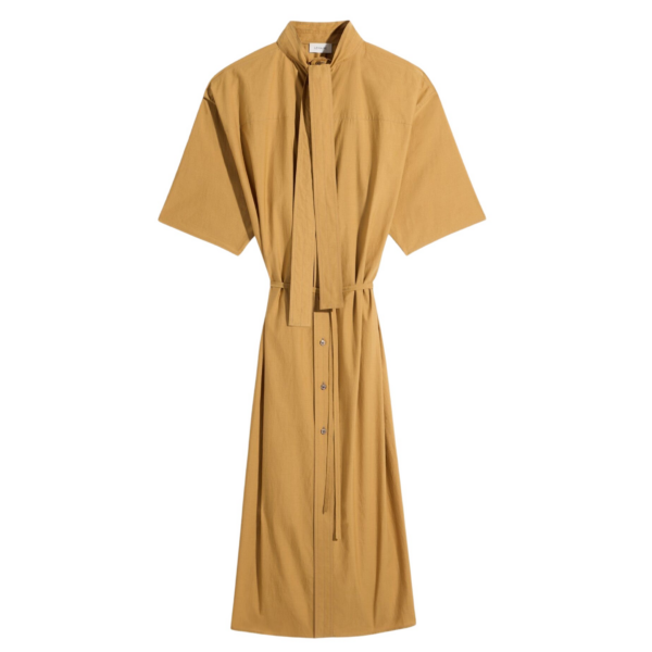 Lemaire Reversible Tube Dress in Washed Cotton Silk - Dresses - Parisian Minimalist Luxury at Coveti