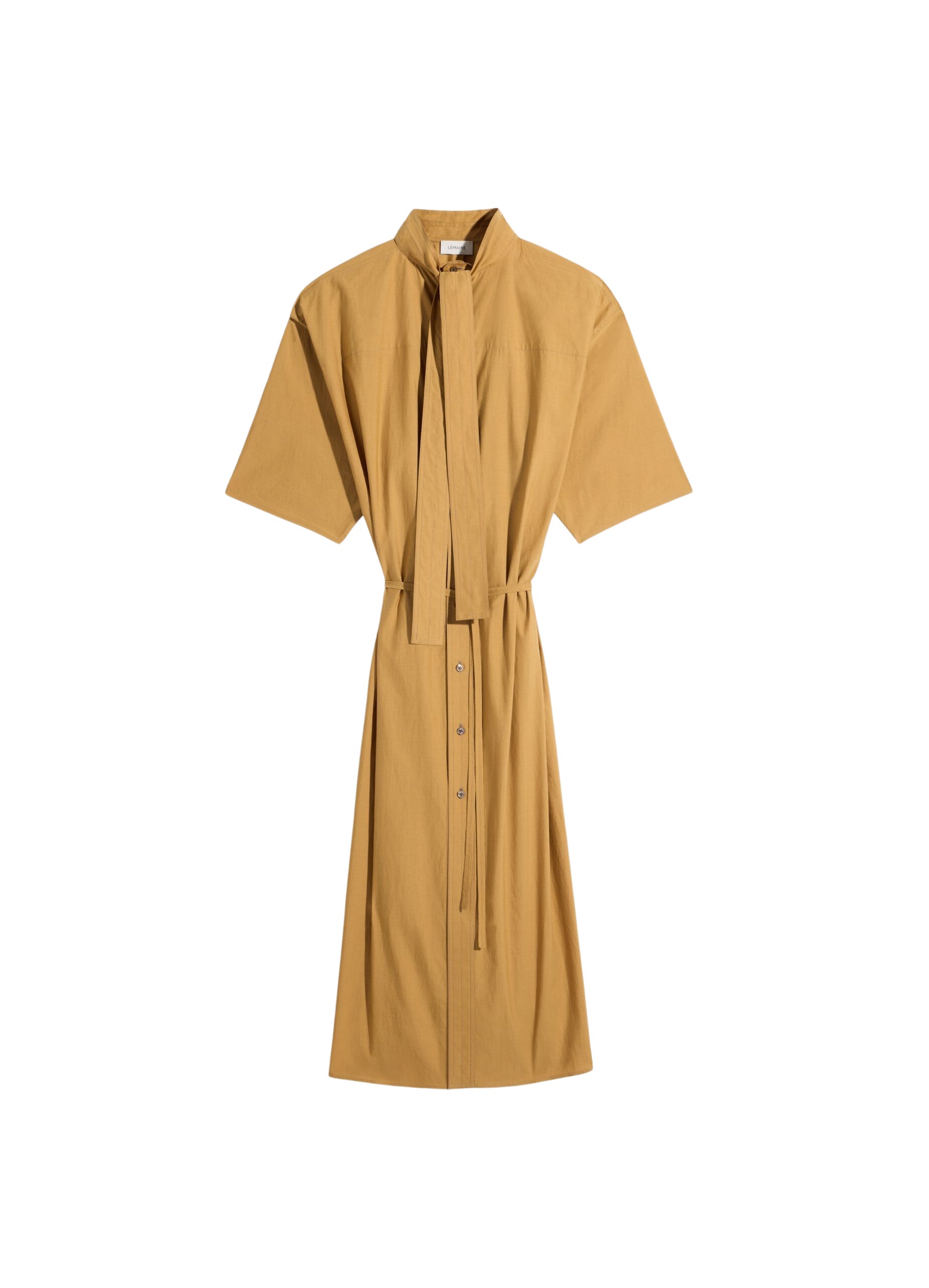 Lemaire Reversible Tube Dress in Washed Cotton Silk