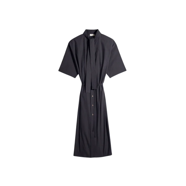 Lemaire Reversible Tube Dress in Washed Cotton Silk - Dresses - Parisian Minimalist Luxury at Coveti