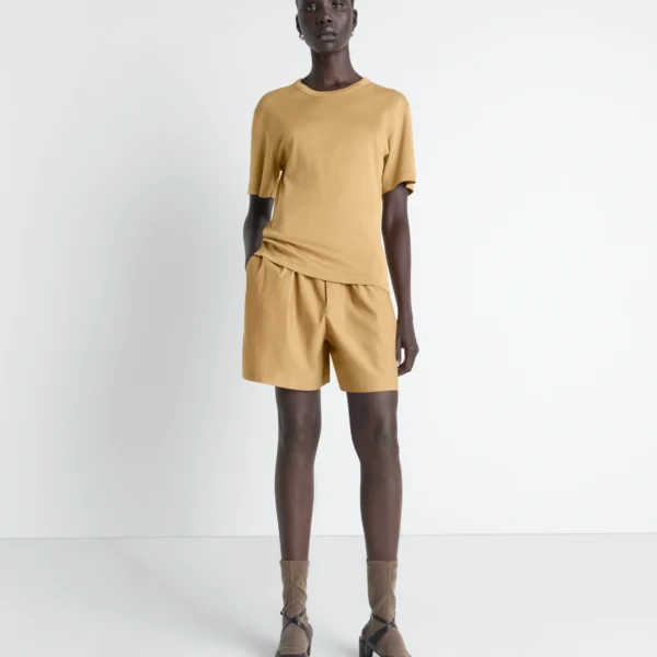 Lemaire Rib T-shirt in Jersey - Tops - Parisian Minimalist Luxury at Coveti