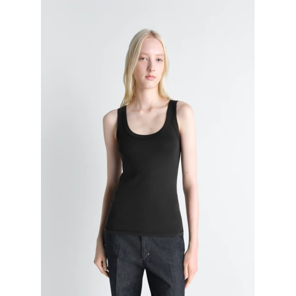 Lemaire Rib Tank Top in Jersey, view 2
