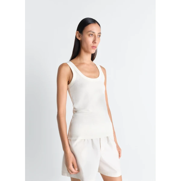 Lemaire Rib Tank Top in Jersey, view 2