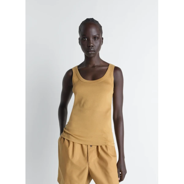 Lemaire Rib Tank Top in Jersey, view 2