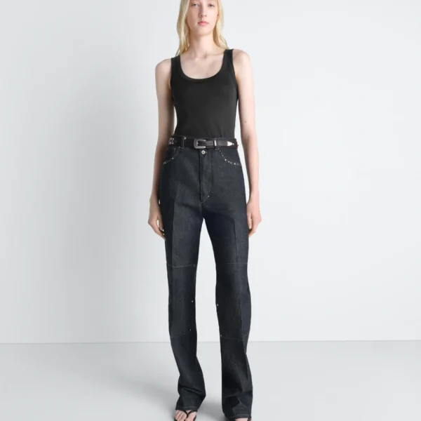 Lemaire Rib Tank Top in Jersey - Tops - Parisian Minimalist Luxury at Coveti