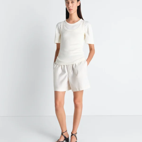 Lemaire Rib Tank Top in Jersey - Tops - Parisian Minimalist Luxury at Coveti