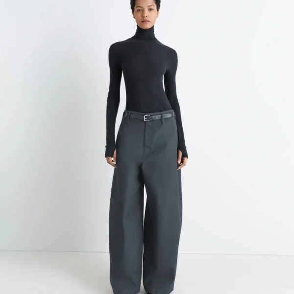Lemaire Seamless High Neck Top in Fine Wool - Tops - Parisian Minimalist Luxury at Coveti
