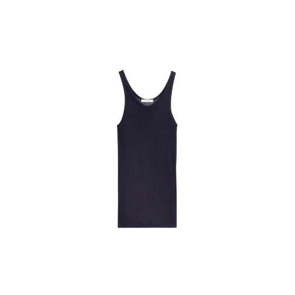 Lemaire Seamless Tank Top in Viscose Silk - Tops - Parisian Minimalist Luxury at Coveti