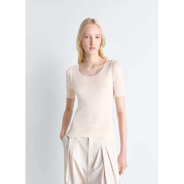 Lemaire Seamless Trompe L’oeil Top in Viscose Silk, view 2