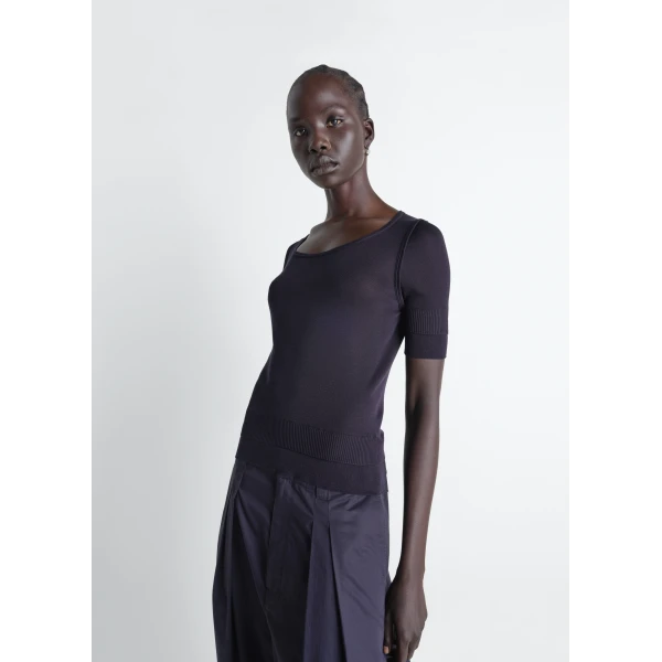 Lemaire Seamless Trompe L’oeil Top in Viscose Silk, view 3