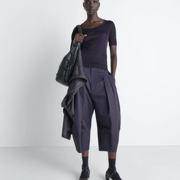 Lemaire Seamless Trompe L'oeil Top in Viscose Silk - Tops - Parisian Minimalist Luxury at Coveti