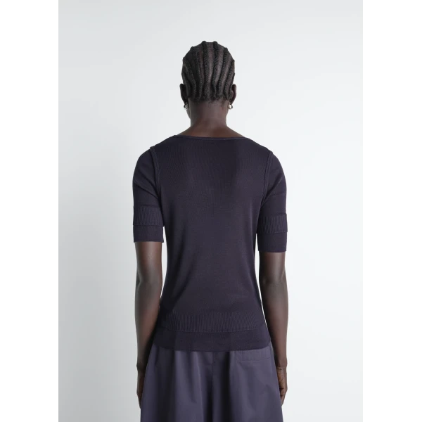 Lemaire Seamless Trompe L’oeil Top in Viscose Silk, view 6
