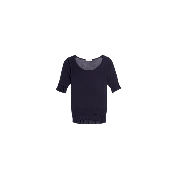 Lemaire Seamless Trompe L'oeil Top in Viscose Silk - Tops - Parisian Minimalist Luxury at Coveti