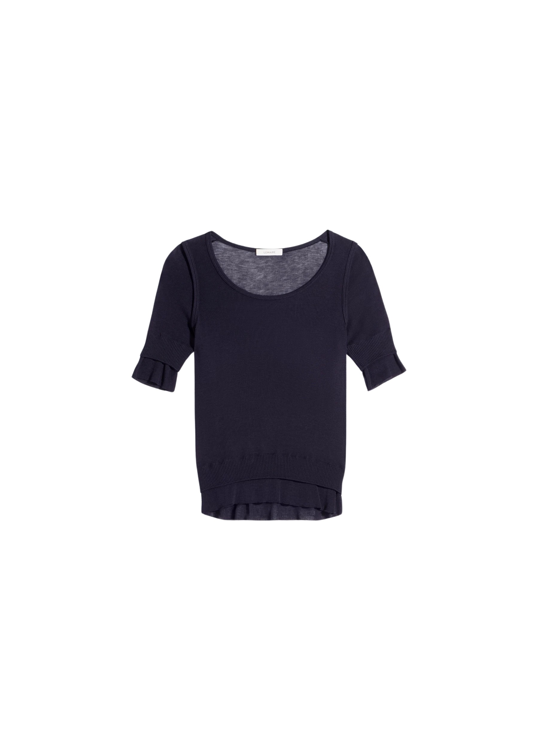 Lemaire Seamless Trompe L’oeil Top in Viscose Silk
