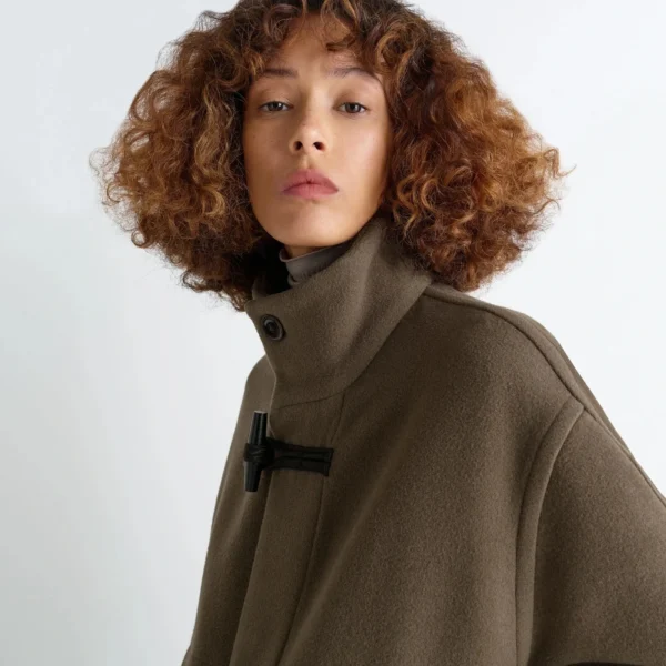 Lemaire Short Duffle Coat in Wool - Coats - Parisian Minimalist Luxury at Coveti