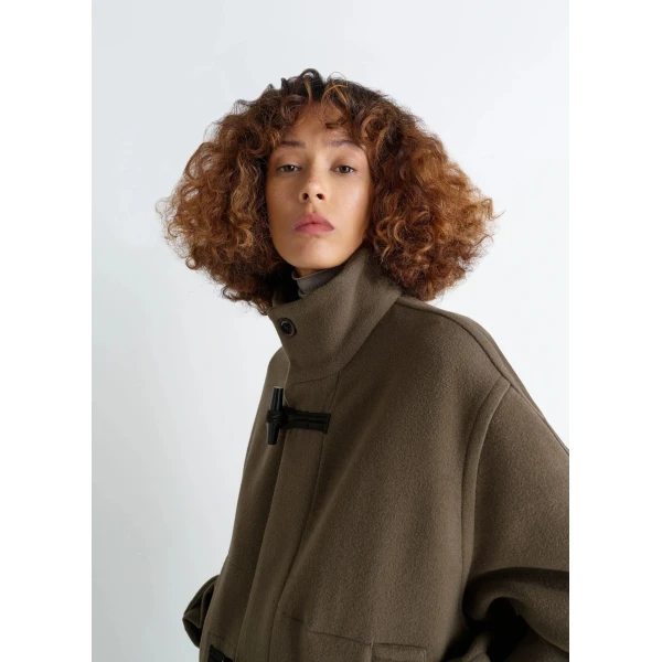 Lemaire Short Duffle Coat in Wool, view 2