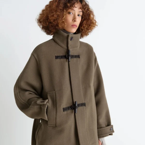 Lemaire Short Duffle Coat in Wool - Coats - Parisian Minimalist Luxury at Coveti