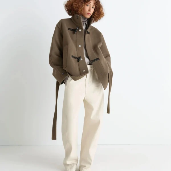 Lemaire Short Duffle Coat in Wool - Coats - Parisian Minimalist Luxury at Coveti