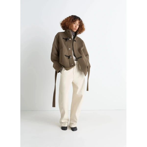 Lemaire Short Duffle Coat in Wool, view 4