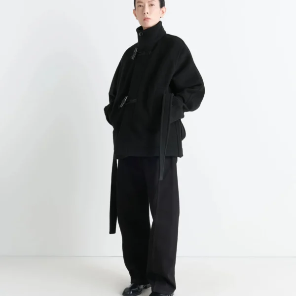 Lemaire Short Duffle Coat in Wool - Coats - Parisian Minimalist Luxury at Coveti