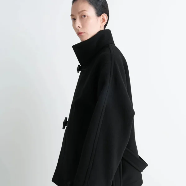 Lemaire Short Duffle Coat in Wool - Coats - Parisian Minimalist Luxury at Coveti