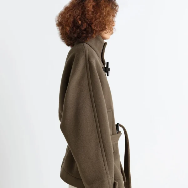 Lemaire Short Duffle Coat in Wool - Coats - Parisian Minimalist Luxury at Coveti