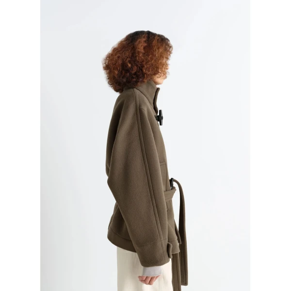 Lemaire Short Duffle Coat in Wool, view 6