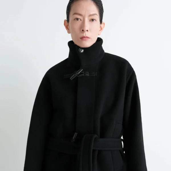 Lemaire Short Duffle Coat in Wool - Coats - Parisian Minimalist Luxury at Coveti