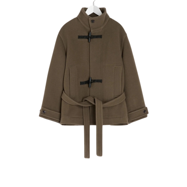 Lemaire Short Duffle Coat in Wool - Coats - Parisian Minimalist Luxury at Coveti