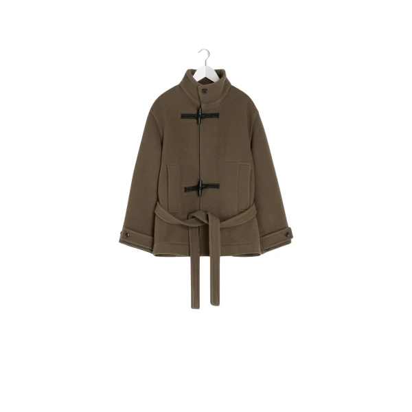 Lemaire Short Duffle Coat in Wool - Coats - Parisian Minimalist Luxury at Coveti